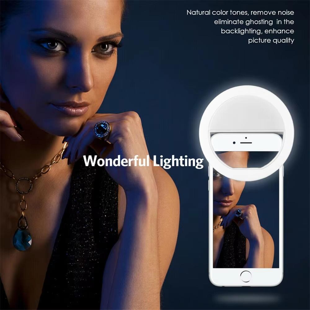 Clip On Selfie Ring Light Rech - đánh giá và giá Photography Lighting Game