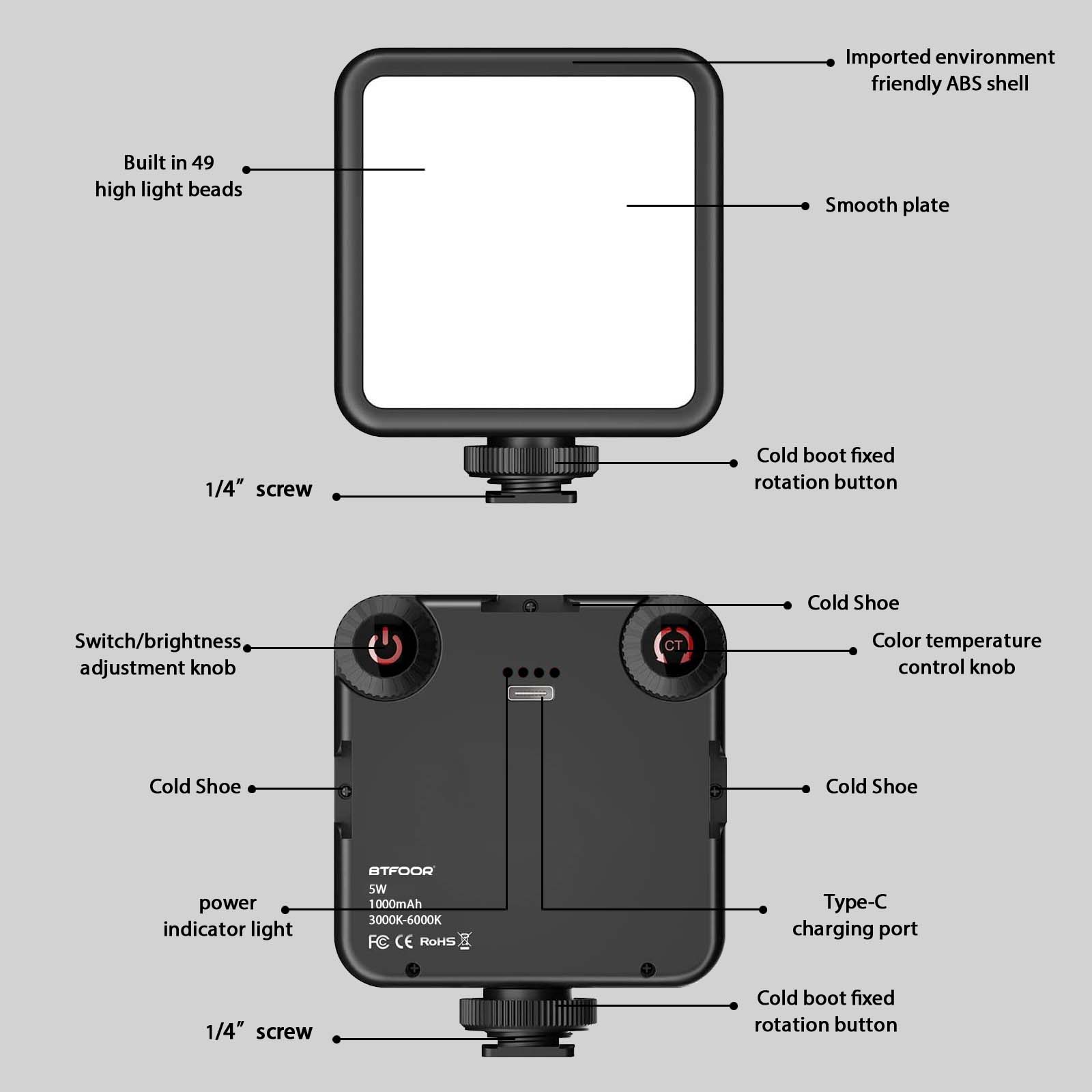 LED Video Light Portable Photo - đánh giá và giá Photography Lighting Description