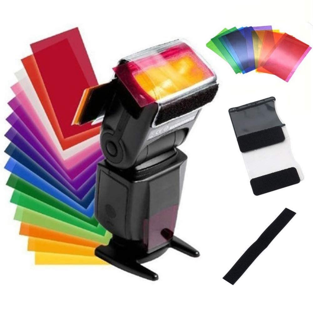 12 Colors Camera Flash Gels Li - đánh giá và giá Photography Lighting Meter
