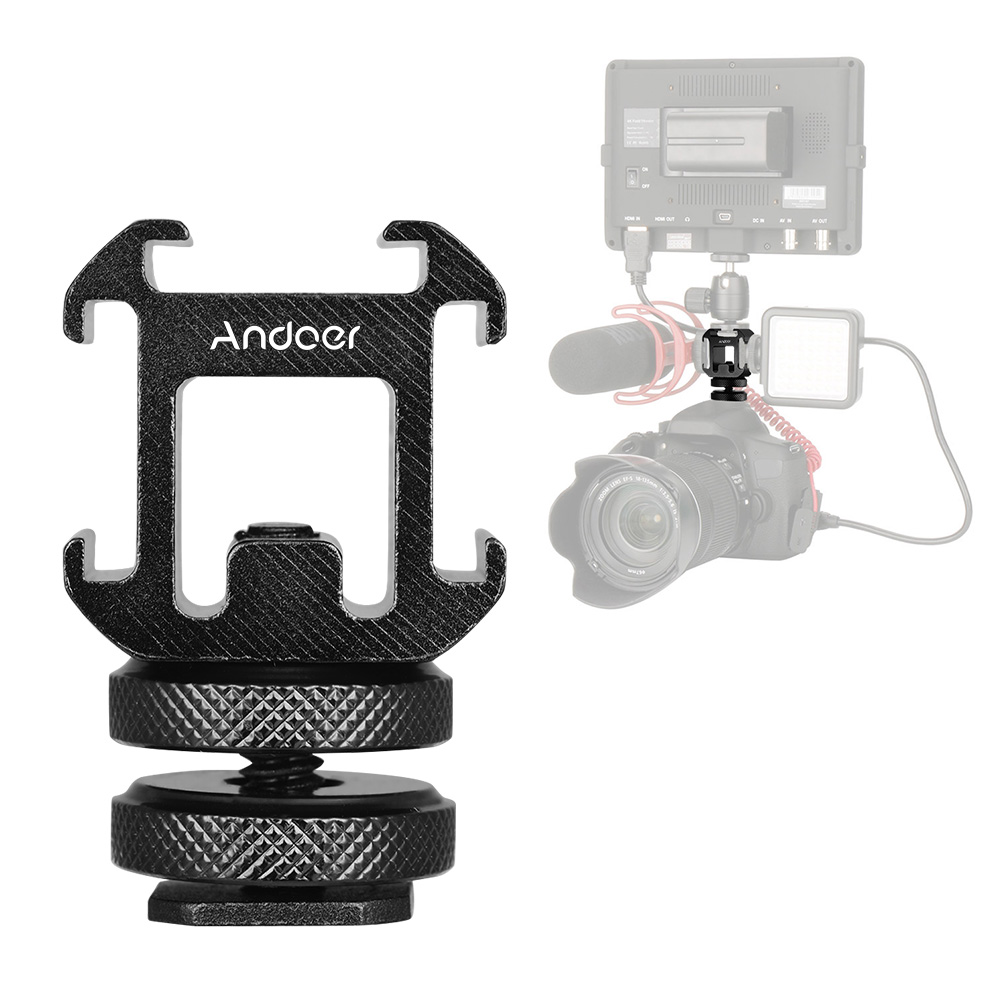Andoer 3 Cold Shoe Mount Adapt - đánh giá và giá Photography Lighting Description